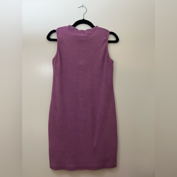 NWT PRETTYLITTLETHING acid wash bodycon ribbed cut out dress - Picture 2 of 3